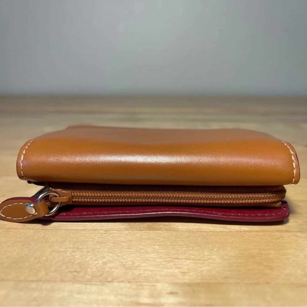 Lodis Leather Trifold Wallet Small Compact Organizer Detachable ID Card Holder